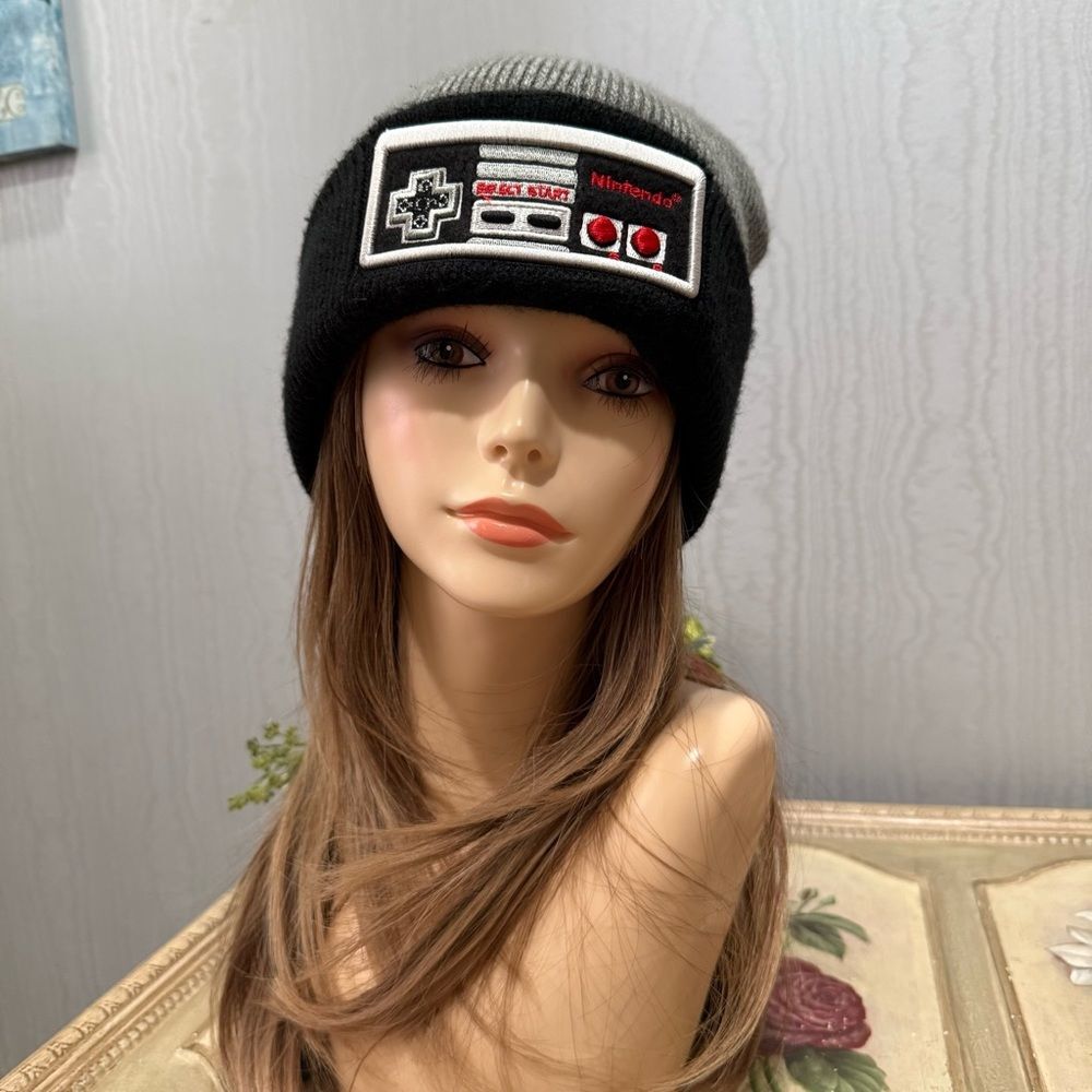 Nintendo NES Retro Controller Cuffed Winter Beani… - image 3